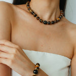 Original Malard Tiger’s Eye Beaded Necklace - floysun