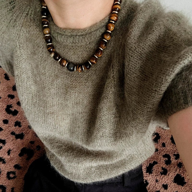 Original Malard Tiger’s Eye Beaded Necklace - floysun