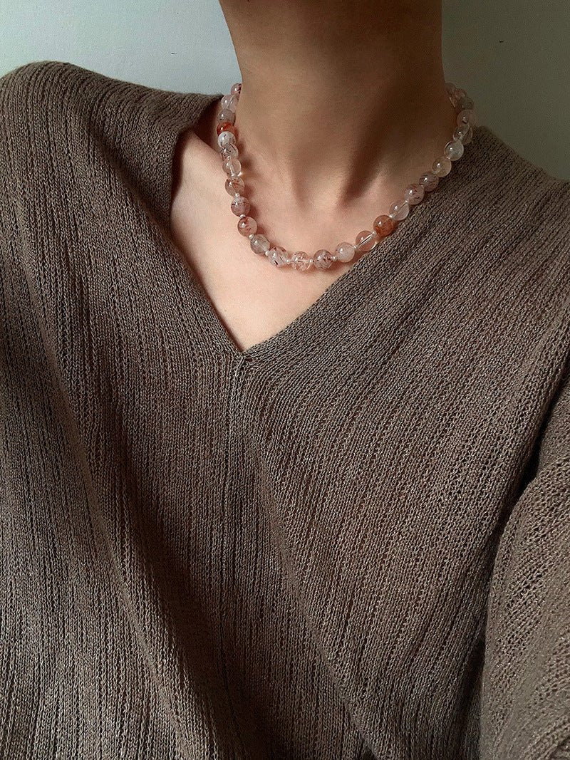 Original Natural Super Seven Beaded Necklace - floysun