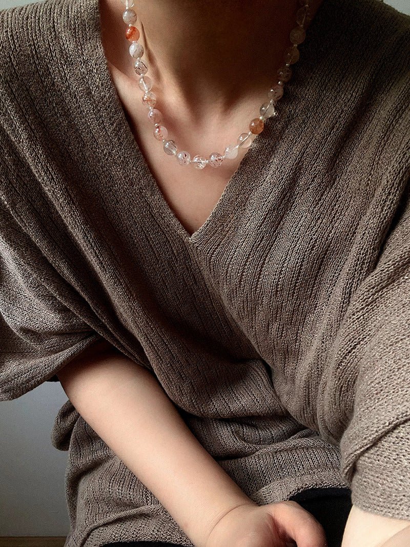 Original Natural Super Seven Beaded Necklace - floysun