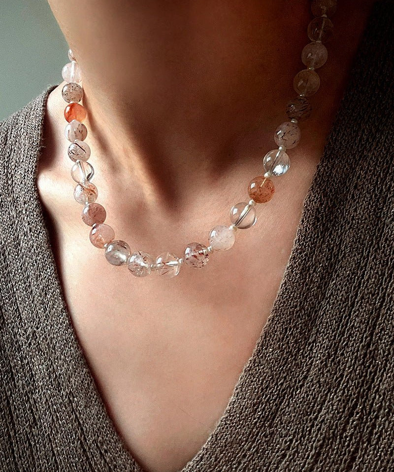 Original Natural Super Seven Beaded Necklace - floysun