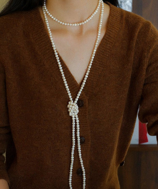 Oval Freshwater Pearl Longs Necklace - floysun