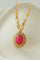 Oval Gemstone Pendant Necklace - floysun