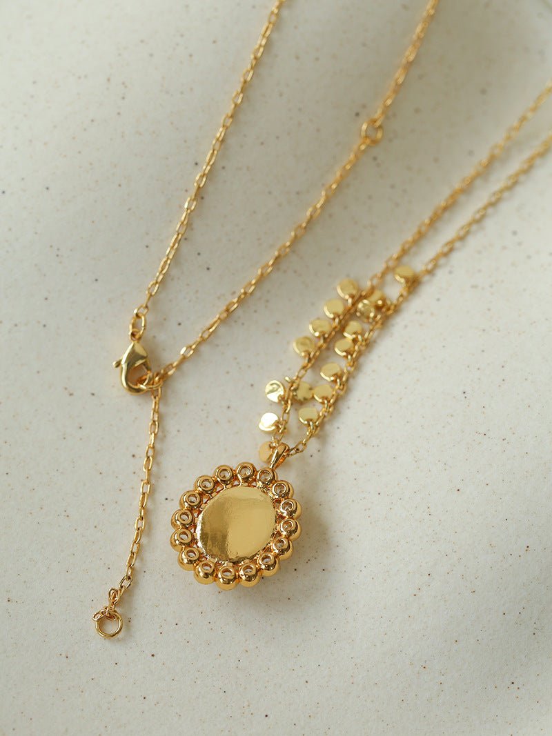 Oval Gemstone Pendant Necklace - floysun