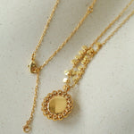 Oval Gemstone Pendant Necklace - floysun
