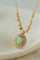 Oval Gemstone Pendant Necklace - floysun