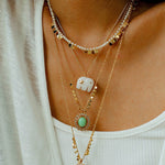 Oval Gemstone Pendant Necklace - floysun