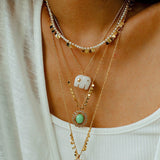 Oval Gemstone Pendant Necklace - floysun