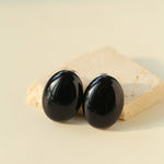 Oval Geometric Agate Stud Earrings - floysun