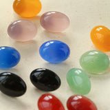 Oval Geometric Agate Stud Earrings - floysun