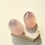 Oval Geometric Agate Stud Earrings - floysun