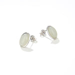 Oval Glass Stud Earrings - floysun