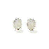 Oval Glass Stud Earrings - floysun