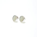 Oval Glass Stud Earrings - floysun