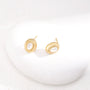 Oval Mother of Pearl Earrings - floysun