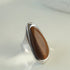 Oval Natural Wood Grain Stone Ring - floysun