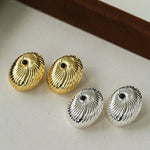 Oval Swirl Black Agate Earrings - floysun