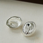 Oval Swirl Black Agate Earrings - floysun