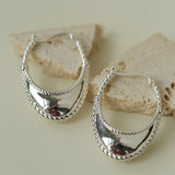 Oval U - Shaped Geometric Earrings - floysun