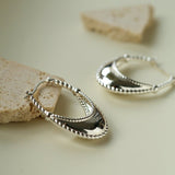 Oval U - Shaped Geometric Earrings - floysun