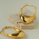 Oval U - Shaped Geometric Earrings - floysun