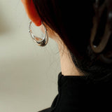 Oval U - Shaped Geometric Earrings - floysun
