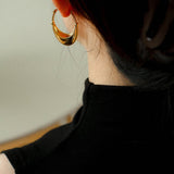 Oval U - Shaped Geometric Earrings - floysun