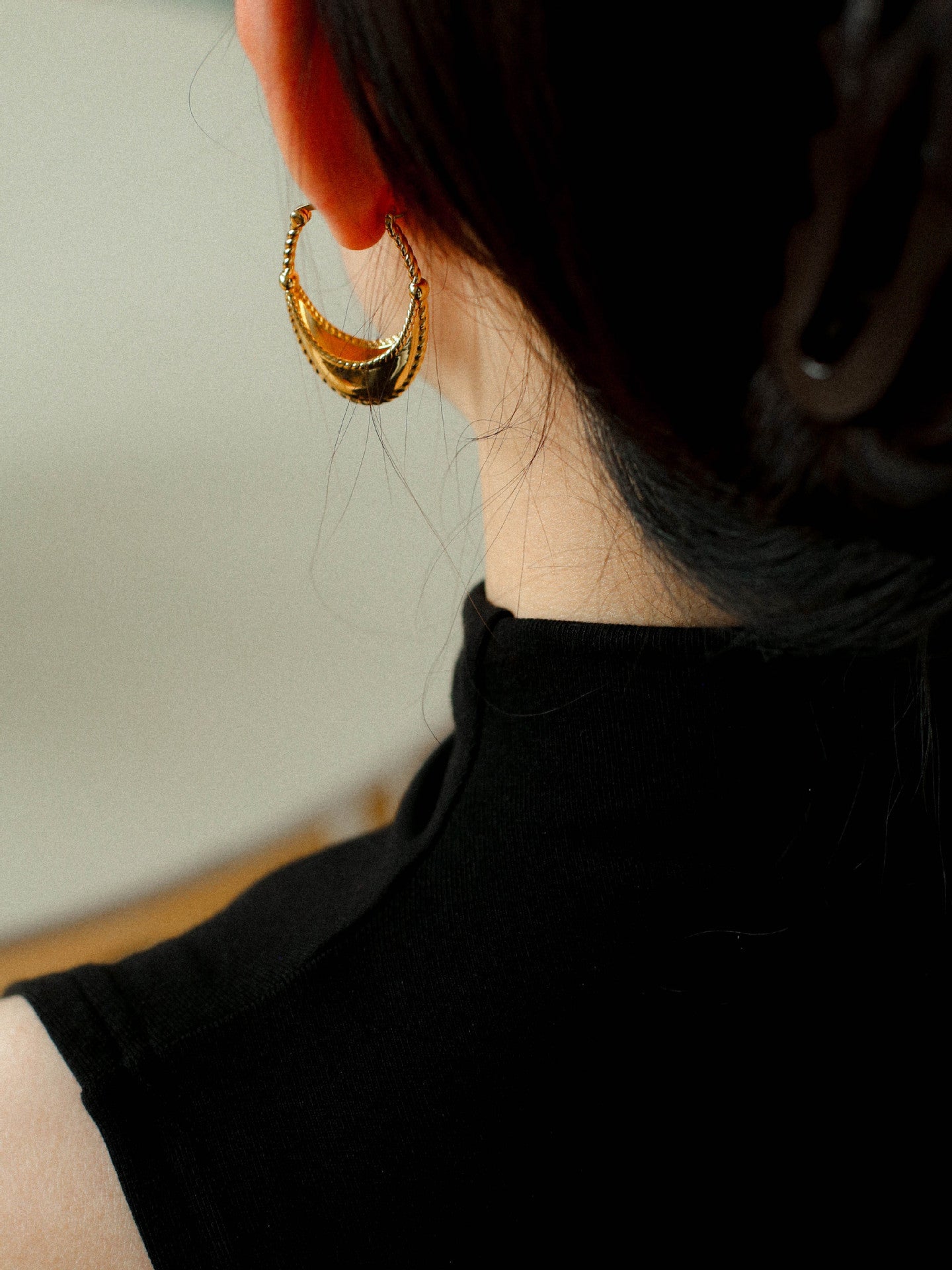 Oval U - Shaped Geometric Earrings - floysun