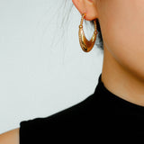 Oval U - Shaped Geometric Earrings - floysun