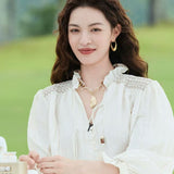 Oval U - Shaped Geometric Earrings - floysun