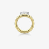 Oval Zircon Wave Ring - floysun