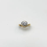 Oval Zircon Wave Ring - floysun