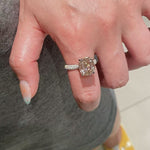 Padparadscha Pink Pavé Ring - floysun