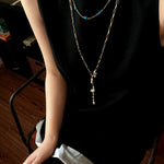 Paperclip Chain Pearl Y Necklace - floysun