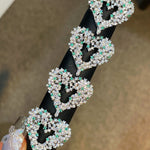 Paraiba-Colour Gradient Sparkling Heart Statement Ring - floysun
