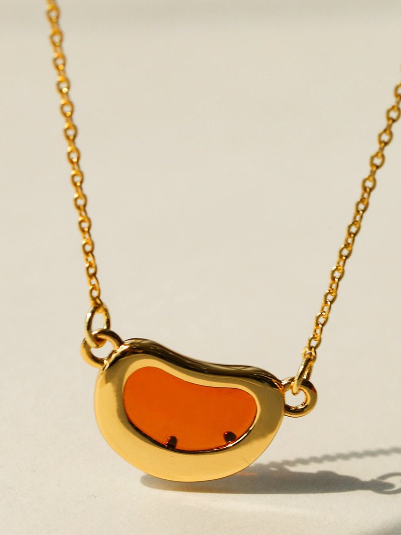 Pea Pod Dream – Colorful Glass Bead Necklace - floysun