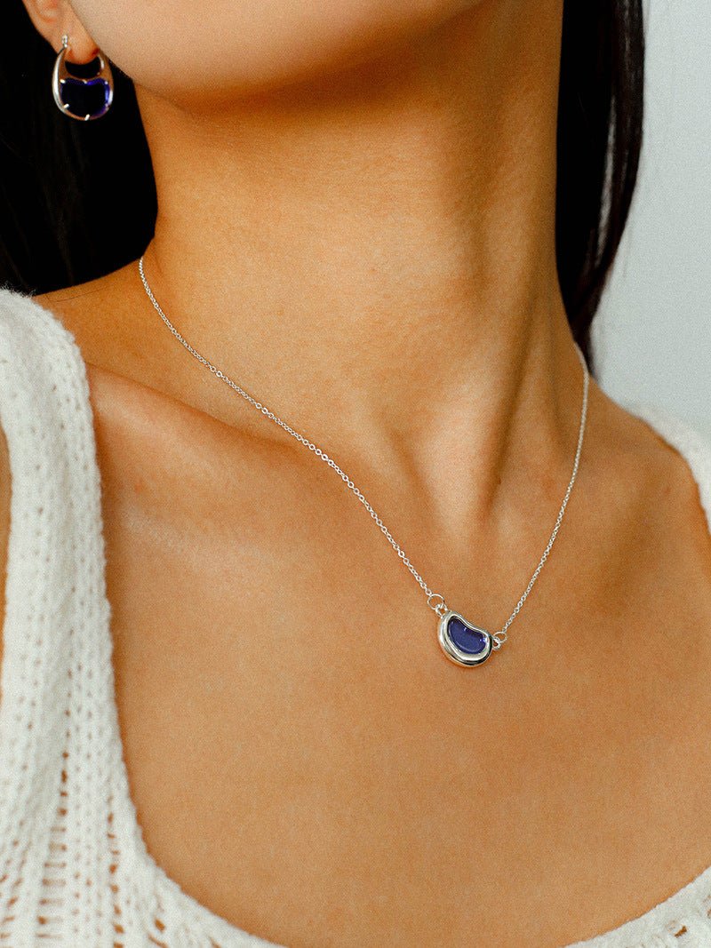 Pea Pod Dream – Colorful Glass Bead Necklace - floysun
