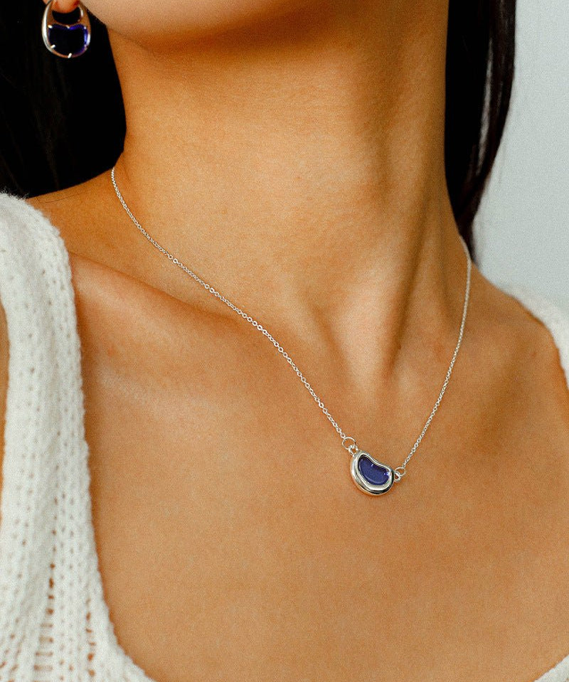 Pea Pod Dream – Colorful Glass Bead Necklace - floysun
