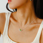 Pea Pod Dream – Colorful Glass Bead Necklace - floysun