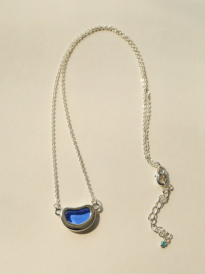 Pea Pod Dream – Colorful Glass Bead Necklace - floysun
