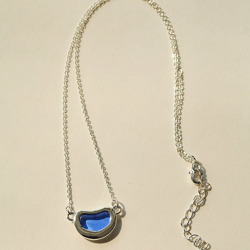 Pea Pod Dream – Colorful Glass Bead Necklace - floysun