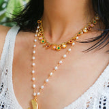Peace Dove Pendant Pearl Necklace - floysun