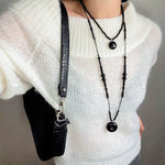 Peace Fruit Ebony Wood Necklace - floysun