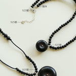 Peace Fruit Ebony Wood Necklace - floysun