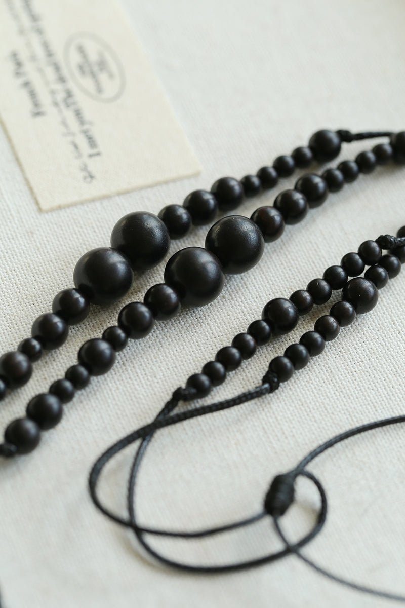 Peace Fruit Ebony Wood Necklace - floysun