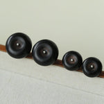 Peace Fruit Ebony Wood Stud Earrings - floysun