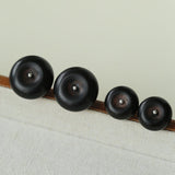 Peace Fruit Ebony Wood Stud Earrings - floysun