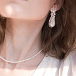 Pearl Collar Necklace with Gold Beads - floysun