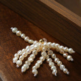 Pearl Firework Earrings | Freshwater Pearl Tassel Earrings - floysun