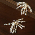 Pearl Firework Earrings | Freshwater Pearl Tassel Earrings - floysun